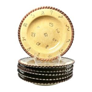 Montana Lifestyles “Branded” 6 Ceramic Large Rim Soup or All Purpose Bowls 10”